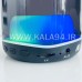 اسپیکر شارژی بلوتوثی KAISER K-519 چراغ RGB / ورودی AUX و رم TF / دارای 3 دکمه / بلوتوث V5 / برد 10 متر / اسپیکر 2 در 3W / باتری 1200mAh و 3.7V / تا 3 ساعت پخش موزیک / بنددار / اندازه پک 13 در 9.5 در 9.5 سانت